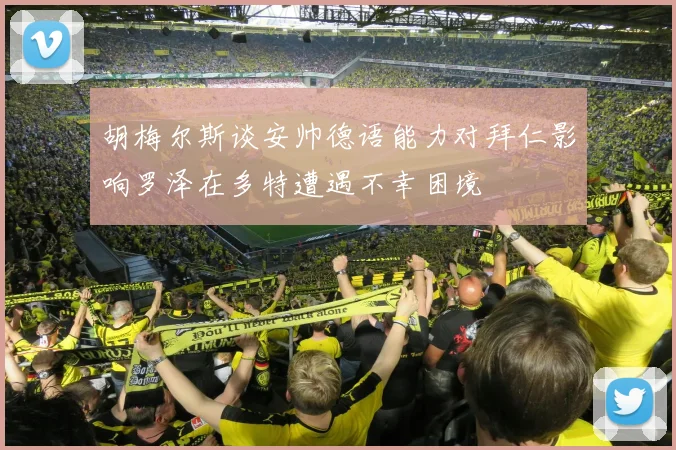 胡梅尔斯谈安帅德语能力对拜仁影响罗泽在多特遭遇不幸困境